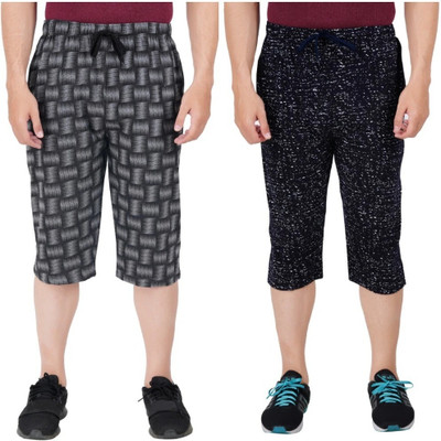 FEEL TRACK Printed Men Three Fourths