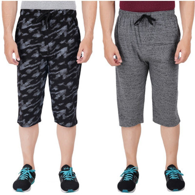 FEEL TRACK Printed Men Three Fourths