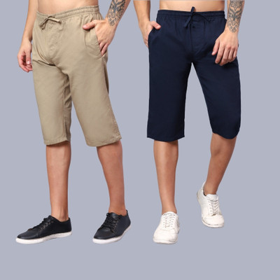 HAUWER Solid Men Three Fourths
