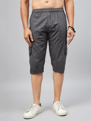 Parniwal Solid Men Three Fourths