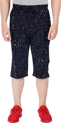 FEEL TRACK Printed Men Three Fourths