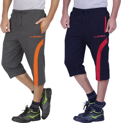 SOUTHTREE Striped Men Three Fourths