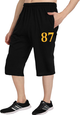 West Gate Clothing Solid, Printed Men Three Fourths