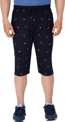 FEEL TRACK Printed Men Three Fourths