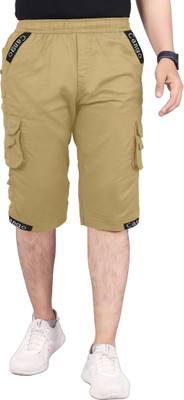 Ethnic Trove Solid Men Three Fourths
