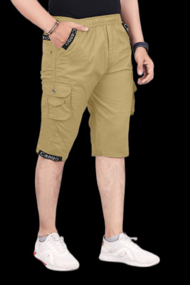 Ethnic Trove Solid Men Three Fourths