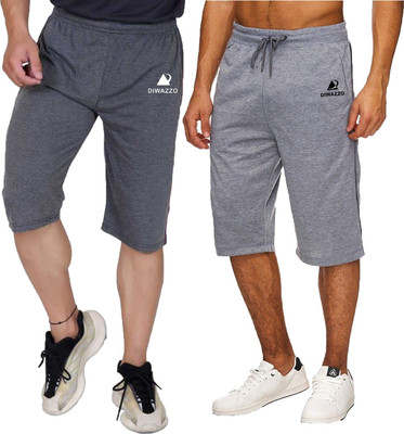 Diwazzo Striped Men Three Fourths