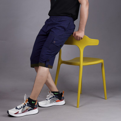 VRAJGLOBLE Solid, Embellished Men Three Fourths