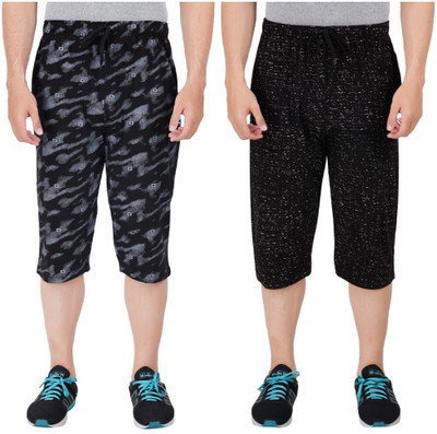FEEL TRACK Printed Men Three Fourths