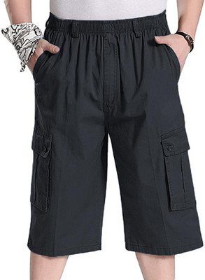 Reoutlook Solid Men Denim Three Fourths