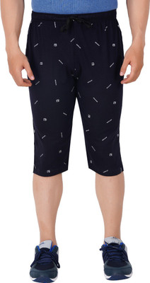 FEEL TRACK Printed Men Three Fourths