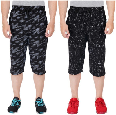 FEEL TRACK Printed Men Three Fourths