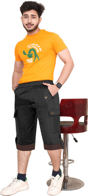 HenisTrend Solid Men Three Fourths