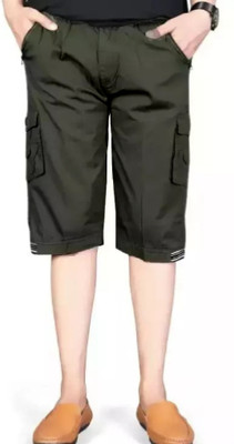 VASUDI Solid, Self Design, Varsity Men & Women Green Cargo Shorts, Beach Shorts, Bermuda Shorts, Gym Shorts, Casual Shorts, Sports Shorts