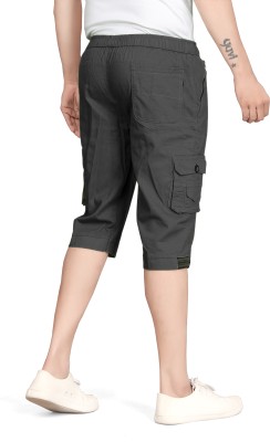 ADITYA TRADE LINK Solid Men Grey Cargo Shorts