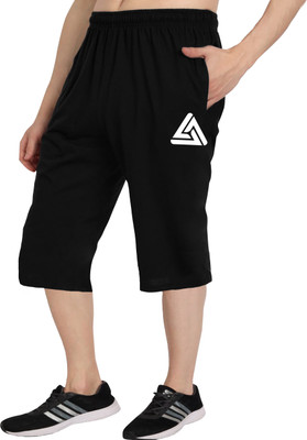 West Gate Clothing Solid, Printed Men Three Fourths