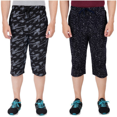 FEEL TRACK Printed Men Three Fourths