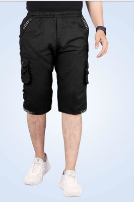 Shree Yamuna Prints Solid Men Three Fourths