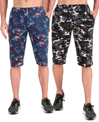 UZARUS Printed Men Three Fourths