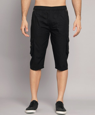 STUDIO NEXX Solid Men Black Casual Shorts