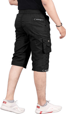 SHREE YAMUNA CREATION Solid Men Three Fourths