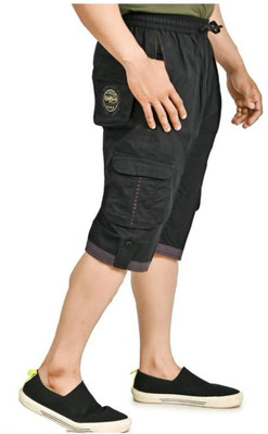 AFRAA COLLECTION Solid Men Three Fourths
