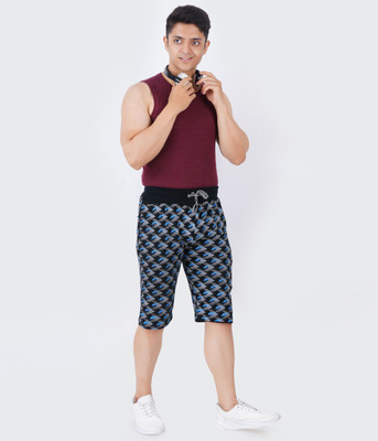 GOKUL FASHION Graphic Print Men Three Fourths