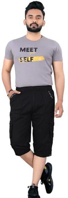 MUNNZ Solid Men Three Fourths