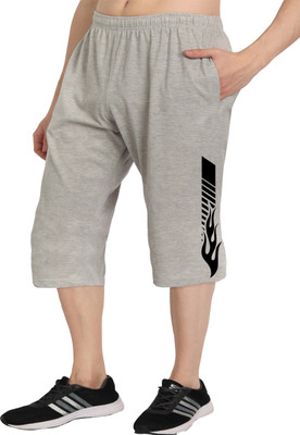 West Gate Clothing Solid, Printed Men Three Fourths