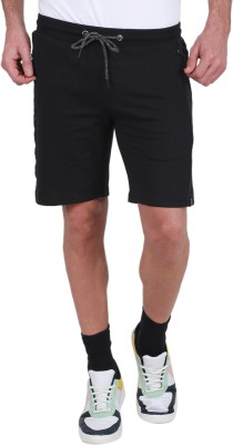 MONTE CARLO Printed Men Black Bermuda Shorts