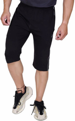 axys Solid, Striped Men Three Fourths