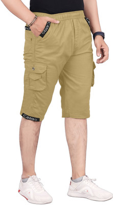 RAXAENTERPRISE Solid Men Three Fourths