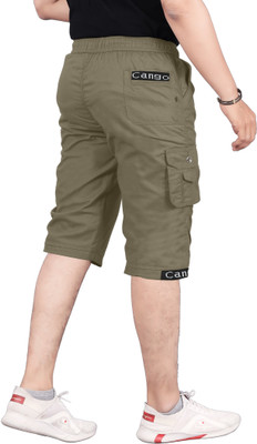 SHREE YAMUNA CREATION Solid Men Three Fourths