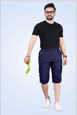 SHREE YAMUNA CREATION Solid Men Three Fourths