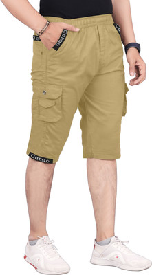 HARICRATION Solid, Embellished Men Three Fourths