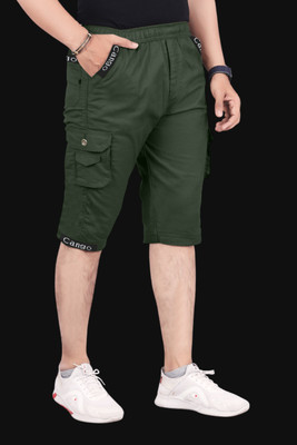 Ethnic Trove Solid Men Three Fourths