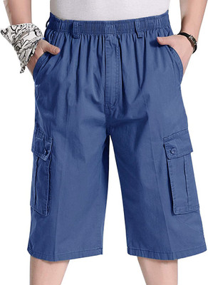 Reoutlook Solid Men Denim Three Fourths