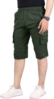 Ethnic Trove Solid Men Three Fourths