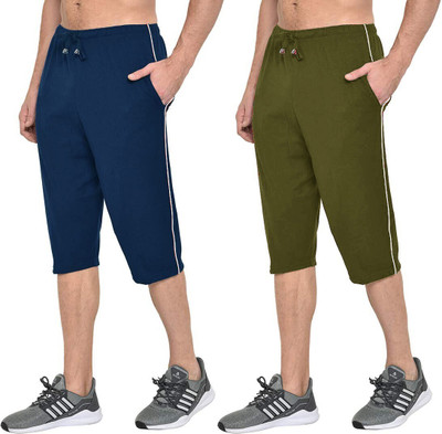 Stylcozy Solid Men Three Fourths