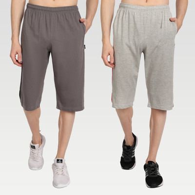 Zeffit Solid, Striped Men Three Fourths