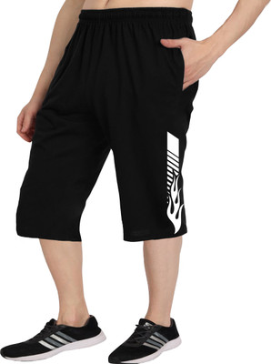 West Gate Clothing Solid, Printed Men Three Fourths