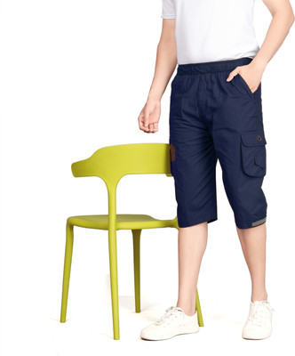 HARICREATION Solid Men Blue Cargo Shorts