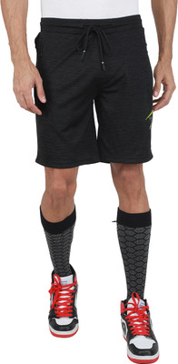 MONTE CARLO Solid Men Black Bermuda Shorts