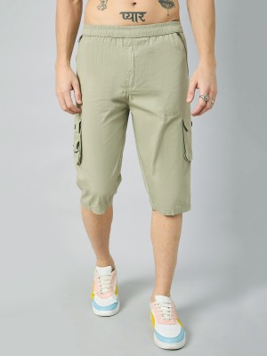 STUDIO NEXX Solid Men Light Green Casual Shorts