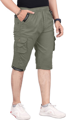 HARICRATION Solid, Embellished Men Three Fourths