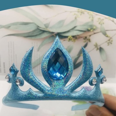 SYGA Crown & Tiara(Blue, Pack of 1)