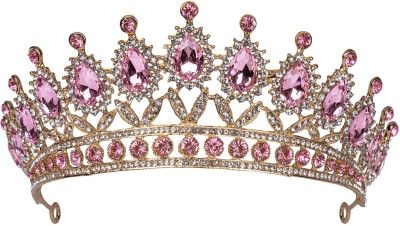 SYGA Crown & Tiara(Pink, Pack of 1)