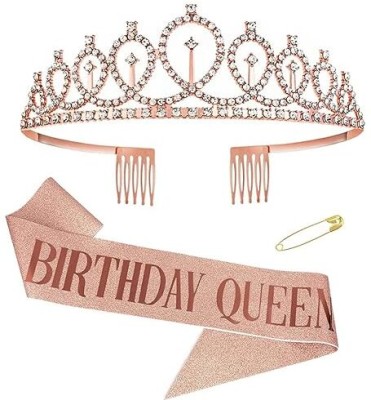 REMICH Crown & Tiara(Pink, Pack of 1)