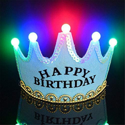IHS Crown & Tiara(Blue, Pack of 1)