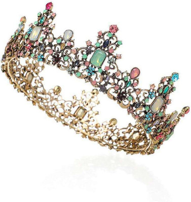 SYGA Crown & Tiara(Multicolor, Pack of 1)